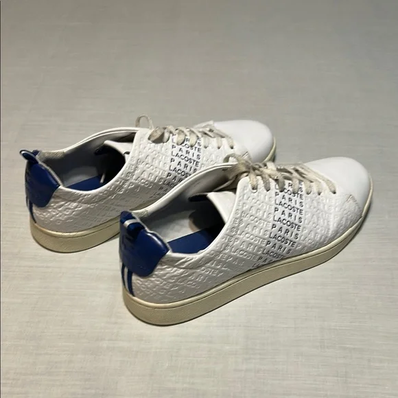 Lacoste White Sneakers with Perforated Leather and Minimalist Design - Picture 6 of 8